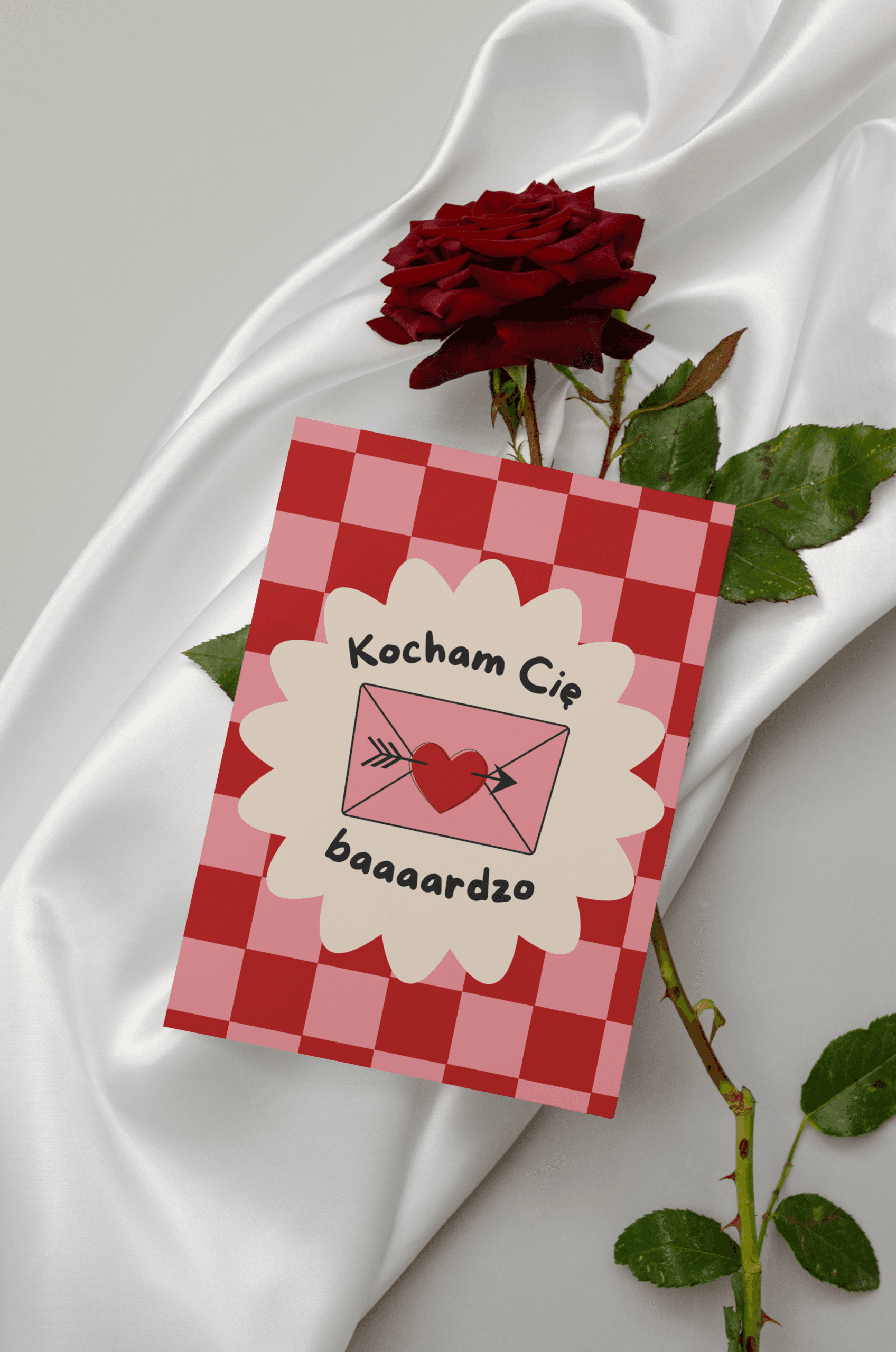 Kartka Kocham Cię baaaardzo