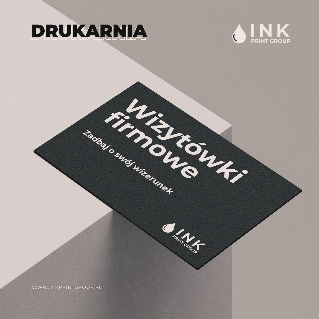 Wizytówki firmowe - przykładowa realizacja INK PRINT GROUP