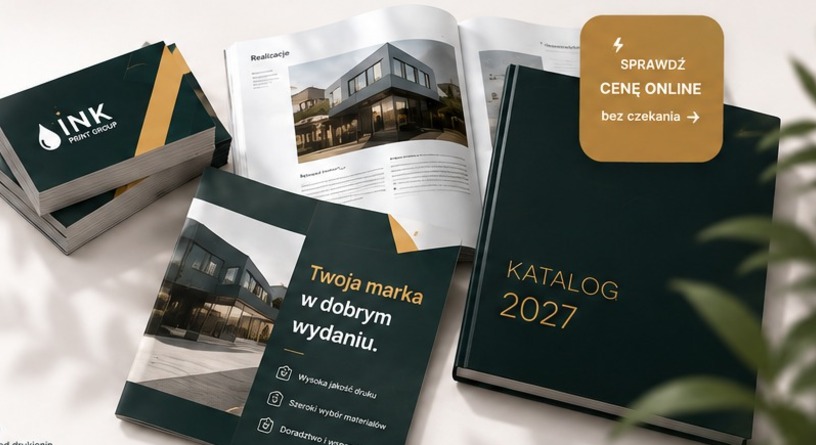 Wizytówki, ulotki i katalog firmowy INK PRINT GROUP