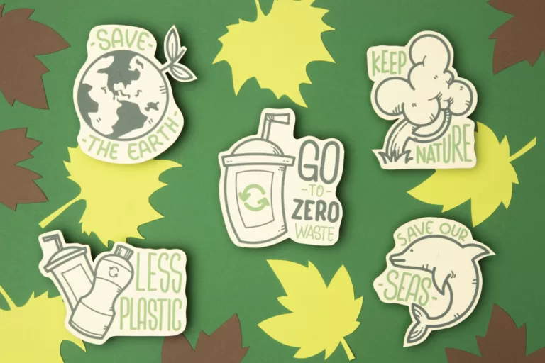 Naklejki - Uniwersalne Narzędzie Marketingowe i Kreatywne 1 eco friendly recycling concept Drukarnia INK PRINT Katowice